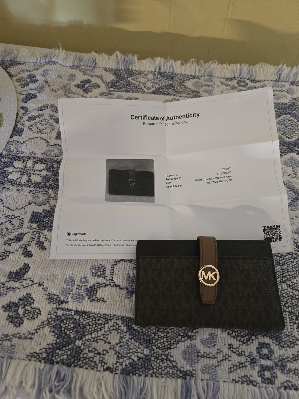 Micheal Kors Greenwich Wallet